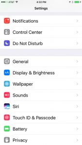 delete apps off your iPhone settings image