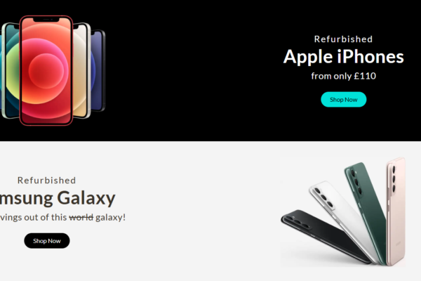 New website ui shop apple and samsung