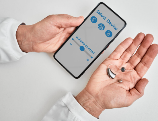 Hearing aid compatibility with phone, connecting devices