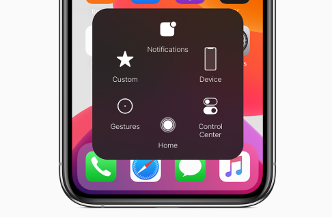 Custom touch control hud on iphone