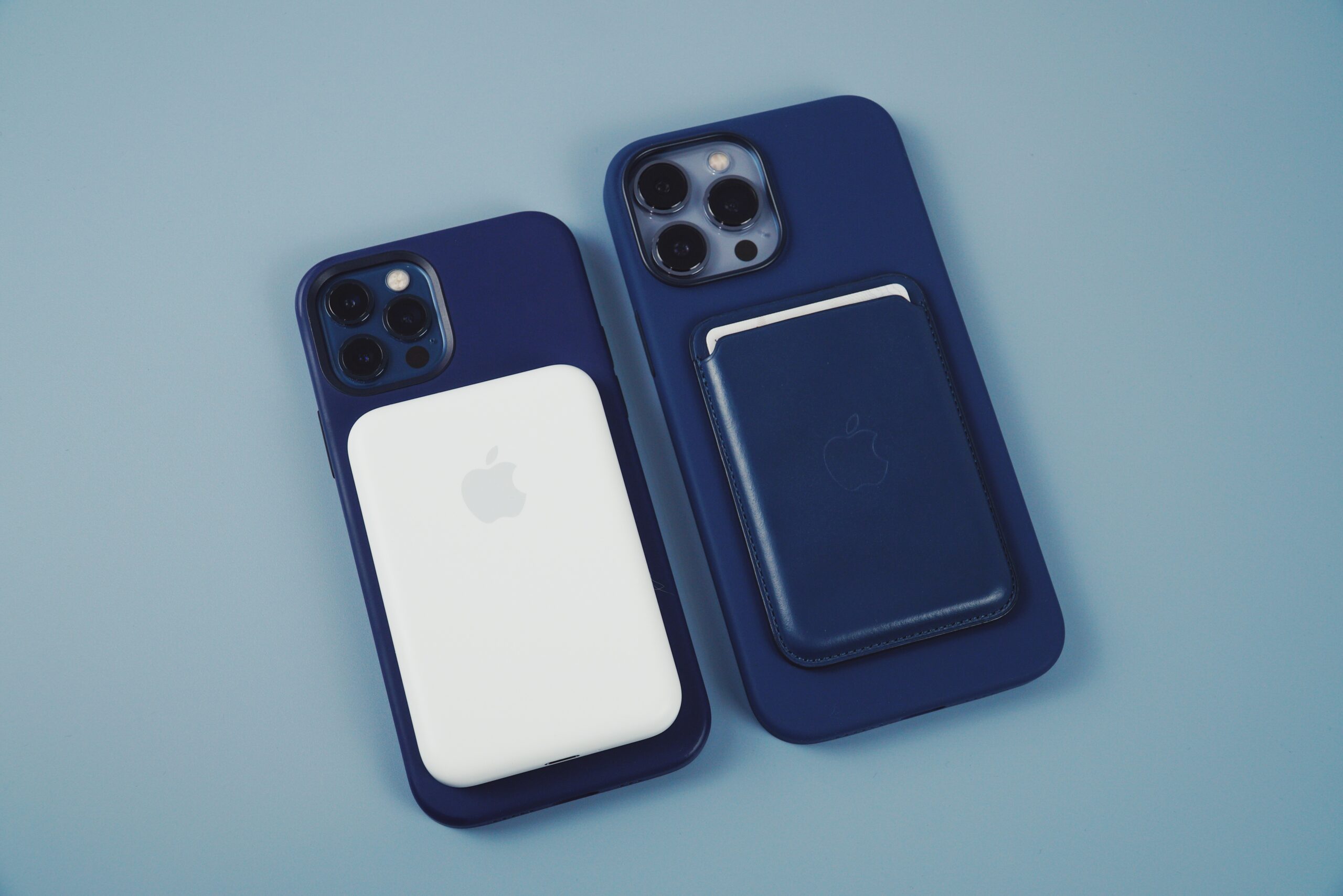 Iphone with magsafe charger on the back